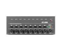 DJ Controller, 4/6/8 Channels Line Mixer Ultra Low Noise TYPE-C 5V 2A Keyboards Mixer with Separate Volume Controls Bass Mixer for Sub-Mixing(8 Channels)