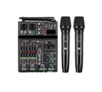 Dj Controller, 4 Channel Mixer Usb Mixer Bluetooth Console With Wireless Phone Dj Mixer For Party Machine Sound Bar