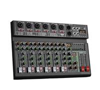 Dj Controller, 6 Channel 256 Dsp Effect Mixer Record Pc 48V Phantom Power Usb Sound Mixers Bluetooth Dj Console Mixing