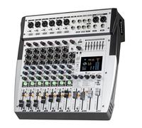 DJ Controller, 8/12/16 Channel 99 DSP Digital Console Professional Sound Mixer Powered Mixing Console Power Soundcraft With Bluetooth USB(8channel)