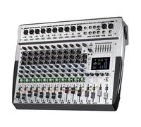 DJ Controller, 8/12/16 Channel 99 DSP Digital Console Professional Sound Mixer Powered Mixing Console Power Soundcraft With Bluetooth USB(12 channel)