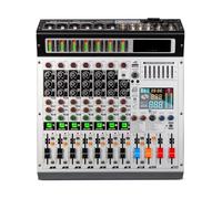 DJ Controller, 8 Channel Mixer, Professional Mixing 99 DSP Digital Effects Console Mixer DJ Console For Stage(8-way)