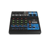 DJ Controller, Audio Mixer 5-channel Sound Table Professional Mixer Computer Stage Recording USB Sound Card High Low Tone DJ Equipment