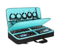 DJ Controller Bag for DDJ FLX10/DDJ REV5/DDJ GRV6/Numark NS4FX/DDJ FLX6/DDJ 1000/DDJ 800, Padded DJ Backpack with Multi-pocket for 17 Inch Laptop, DJ Carrying Mixer Case for DJ Equipment, Black