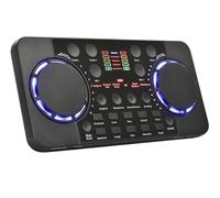 DJ Controller, Blue tooth Mini *dio Mixer Sound Card Portable Board DJ 16 Digital Effects Noise Reduction Console USB Record For Singing