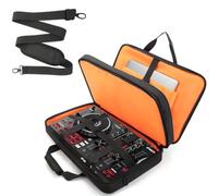 DJ Controller Case Compatible with DDJ-FLX4/DDJ 200/DDJ 400/DDJ REV1 | DJ Controller Bag with Multi-pockets, Fits Up to 15.6" Laptops, Adjustable Shoulder Strap, Perfect for DJ and Music Producers