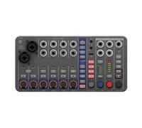 DJ Controller, Digital Mixer/Recorder, Battery Powered, 32-Bit Float, 10-Channels, 2 Combo + 4 Stereo Inputs, MIDI, Effects