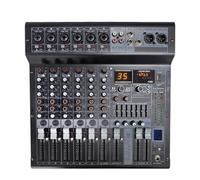 Dj Controller, Power Mixer Interface Usb Bluetooth Mixing Console 6 Channel 48V Phantom Power Sound Board Music For Pc Stage Dj Studio-THSDXC84506