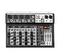 Dj Controller, Professional 4 6 8 Channel Mixer Sound Mixing Console With Usb Interface 99Dsp 48V Phantom Power For Recording Streaming-6 channel