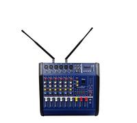 Dj Controller, Professional 6 Channel Mixer With Wireless Phone System Mixing Sound Console Card Usb Interface 48V