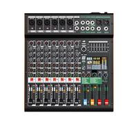 DJ Controller, Professional Mixer 99 DSP 8 Channel Dual Group DJ Console Mixing 48V Phantom Power USB For Stage Bar Record