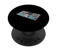 Dj Controller Sound Waves Mixing Passion PopSockets Adhesive PopGrip