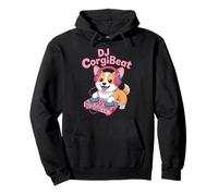 DJ CorgiBeat Cute Corgi DJ Music Party Turntable EDM Pullover Hoodie