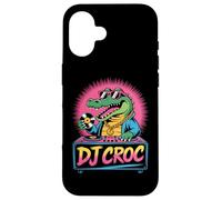 Dj Croc Groovy Crocodile Party Beats Style Case for iPhone 16