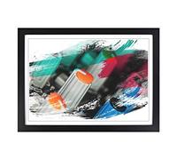 DJ Decks Mixer & Faders (3) V2 Framed Print | A2 Black Framed Wall Art | Ready to Hang | Modern Nature Picture | Living Room Bedroom Lounge Office
