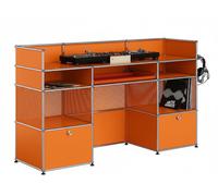 DJ desk standing desk W 175 cm USM Haller pure orange - USM LOOK BOOK Media 66 26
