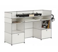 DJ desk standing desk W 175 cm USM Haller pure white - USM LOOK BOOK Media 66 24