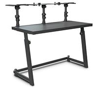 DJ Desk with Adjustable Loudspeaker and Laptop Trays