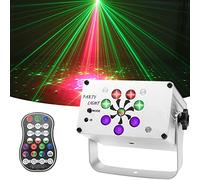 Dj Disco Lights, USB Party Stage Lights, 240 LED Patterns Sound Activated and Strobe Effects with Remote Control for Kids Birthday, Family Gathering, Karaoke, Christmas, Wedding