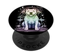 DJ Dog Pitbull Headphone Music Lover EDM Techno PopSockets Adhesive PopGrip