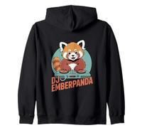 DJ Emberpanda Red Panda EDM Rave Music DJ Zip Hoodie