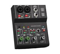 Dj Equipment Mixing Console Black Sound Card 16-bit 48 KHz Performance Low Noise Design Professional Studio Use