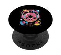 Dj Food Music Donut Headphones Groove PopSockets Adhesive PopGrip
