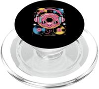 Dj Food Music Donut Headphones Groove PopSockets PopGrip for MagSafe