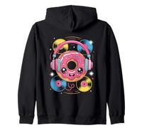 Dj Food Music Donut Headphones Groove Zip Hoodie