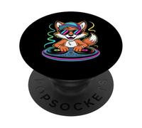 Dj Fox Groovy Vibes Spin the Beat PopSockets Adhesive PopGrip