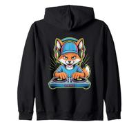 Dj Fox Mix It Up With Style And Groove Zip Hoodie