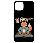 DJ Foxspin Retro Turntable Fox Music Producer Scene Case for iPhone 15 Plus
