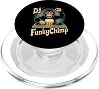 DJ FunkyChimp Retro Monkey DJ Turntable Vibes PopSockets PopGrip for MagSafe