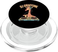 DJ Giraffunk Funny Giraffe DJ Vinyl Turntable Music PopSockets PopGrip for MagSafe