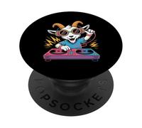 Dj Goat Vibes Spin The Beat Party Fun PopSockets Adhesive PopGrip