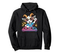 Dj Goat Vibes Spin The Beat Party Fun Pullover Hoodie