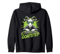 DJ Goatstep EDM Rave Dubstep Party Vibes Zip Hoodie