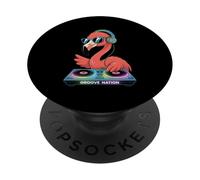 Dj Groove Nation Flamingo Vibes PopSockets Adhesive PopGrip