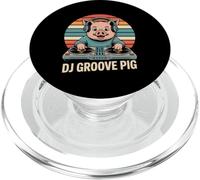 DJ GROOVE PIG Party Beats Logo Mashup Night Vibes PopSockets PopGrip for MagSafe