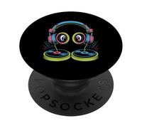 Dj Headphones Vinyl Records Music PopSockets Adhesive PopGrip