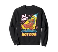 Dj Hot Dog Party Beats Fun Vibes Dj Food Sweatshirt