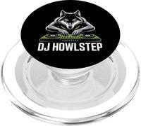 DJ Howlstep Wolf DJ Turntable EDM Club Rave Music PopSockets PopGrip for MagSafe