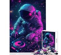 DJ in Space Jigsaw Puzzles 1000 Pieces for Adults Peaceful Calm Stress Relief Mindful Peaceful Leisure Game (38X26cm)