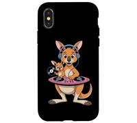 Dj Kangaroo And Joey Spinning Vinyl Fun Case for iPhone X/XS