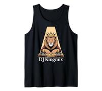 DJ Kingmix Lion Crown Turntables Club Music King Tank Top