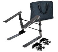 DJ Laptop Stand Height Width Adjustable Computer Table Top Clamps Including Case
