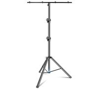 DJ Light Stand, T-Bar Tripod Stage Lights Stand Portable and Adjustable 49-114 Inch Heavy Duty for Stage, Bar, Par Light