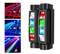 DJ Lights RGBW, 4-in-1 Stage Lights,LED Spider Moving Head Light, for Bar, Band, Wedding, Concert, Disco Stage Lighting,Christmas