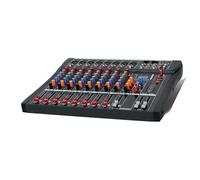DJ Mixer, 6/8/12 Channels Professional Studio Mixer bluetooth USB DJ Sound Mixing Console 48V Phantom Powers Monitor Amplifier(8 Channels)