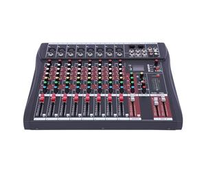 Dj Mixer Audio Mixer Podcast Equipment Dj Decks Digital Usb Computer Mp3 Input Portable 8-channel Mixer Audio Mixer Dj Controller With Three-band Equalizer Lcd Display Indicator Light